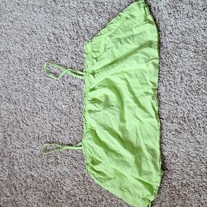 Green Flowy Crop Top